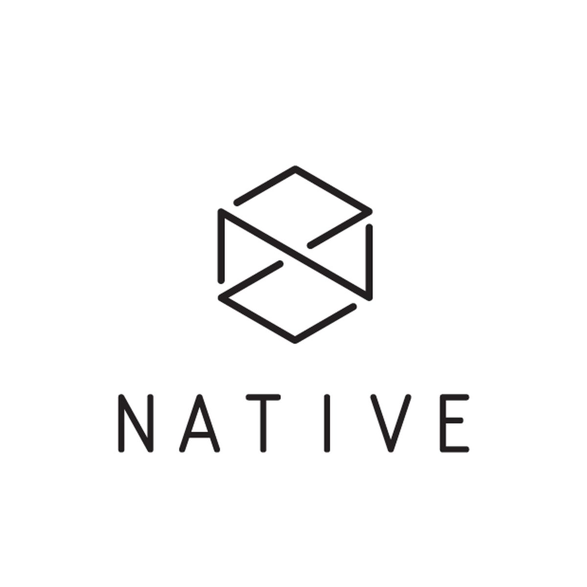 Naklejka Native Logo White