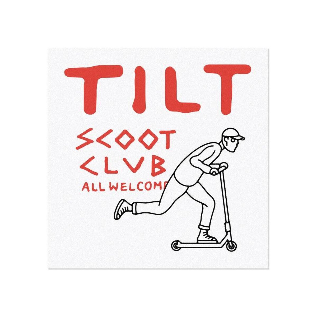 Naklejka Tilt Scoot Club White (miniatura)