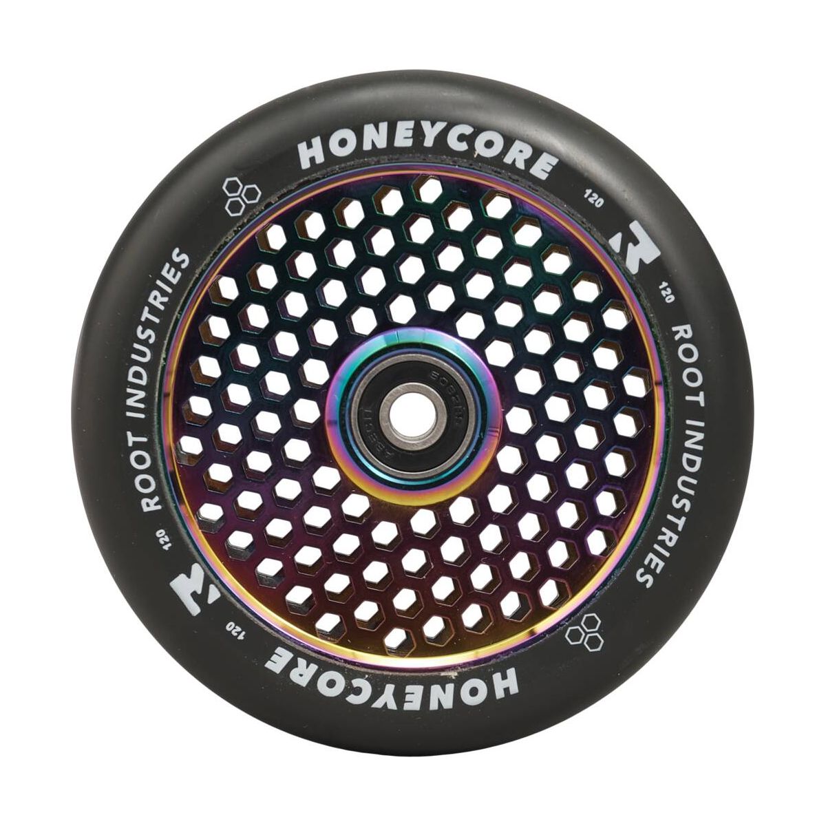 Kółka Root Industries Honeycore Black / Neochrome 120mm 2-pak